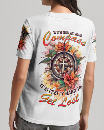 With God As Your Compass Women's All Over Print Shirt - Tltw1807235