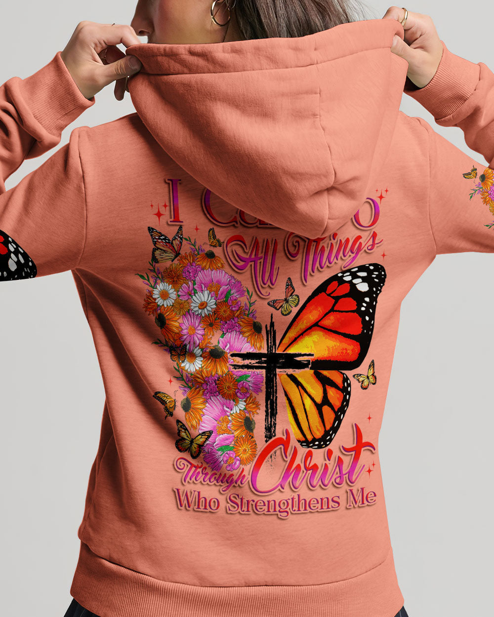 I Can Do All Things Butterfly Women's All Over Print Shirt - Tytd0607232