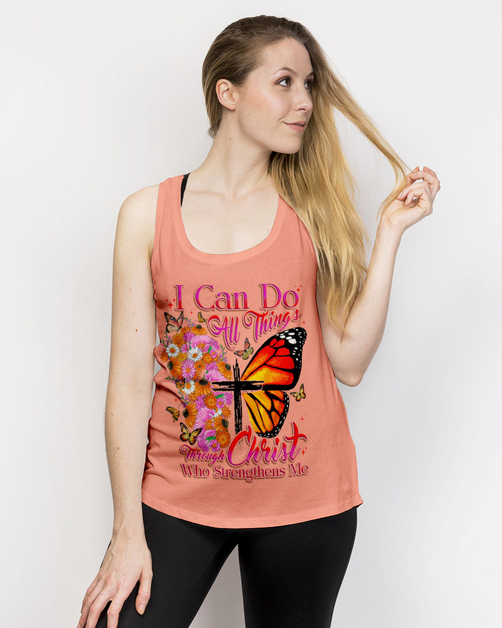 I Can Do All Things Butterfly Women's All Over Print Shirt - Tytd0607232