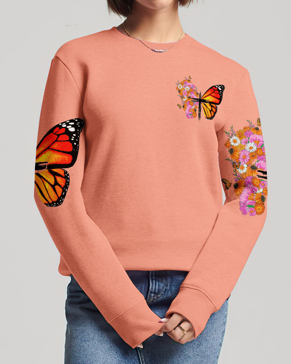 I Can Do All Things Butterfly Women's All Over Print Shirt - Tytd0607232