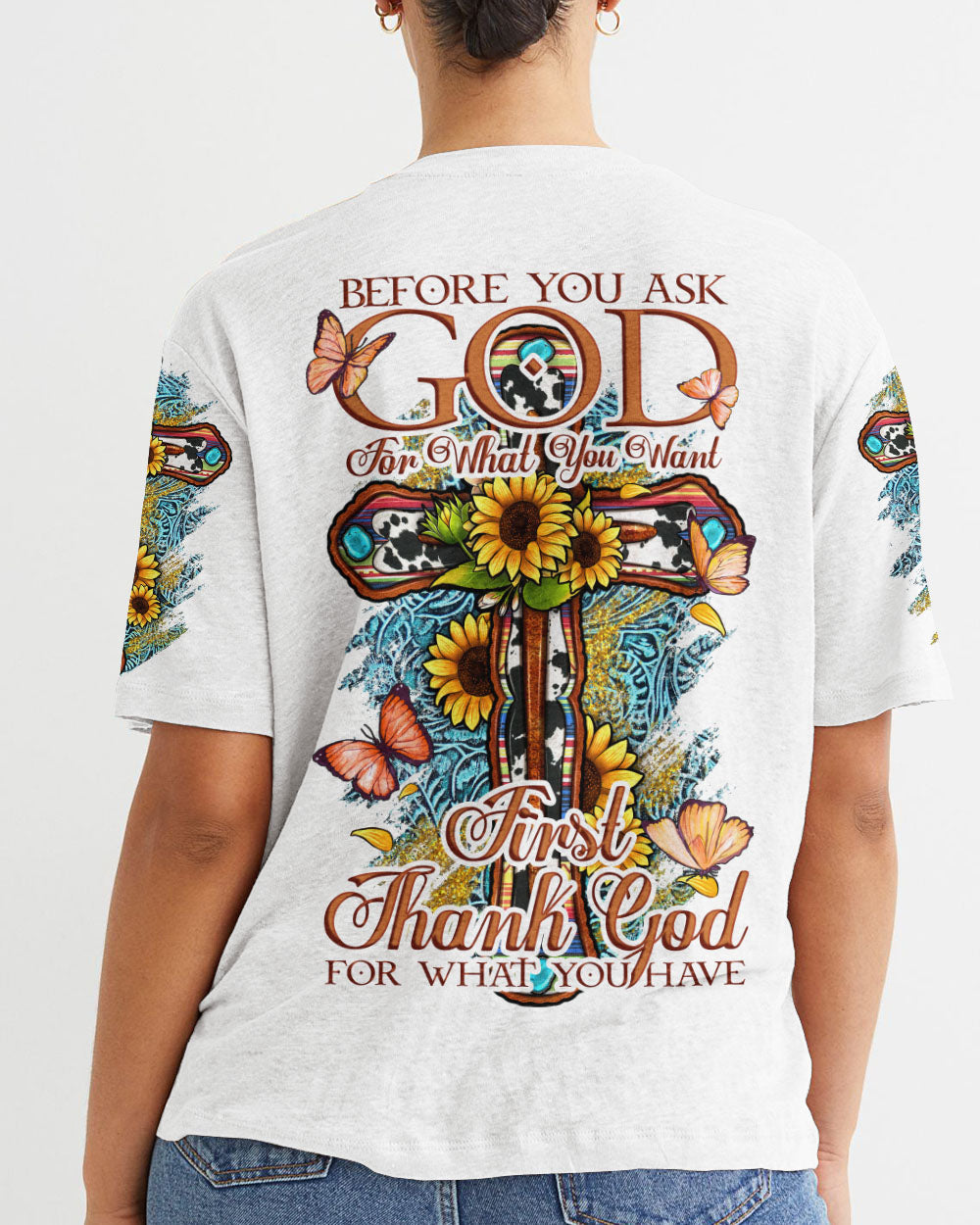 Thank God For What You Have Women's All Over Print Shirt - Tytd0807231