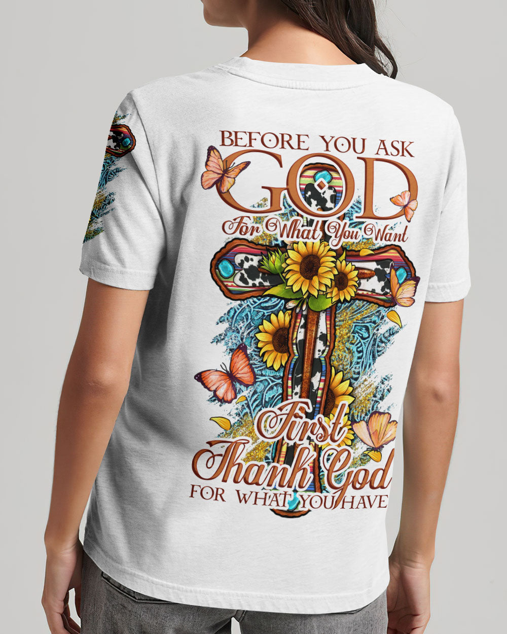 Thank God For What You Have Women's All Over Print Shirt - Tytd0807231