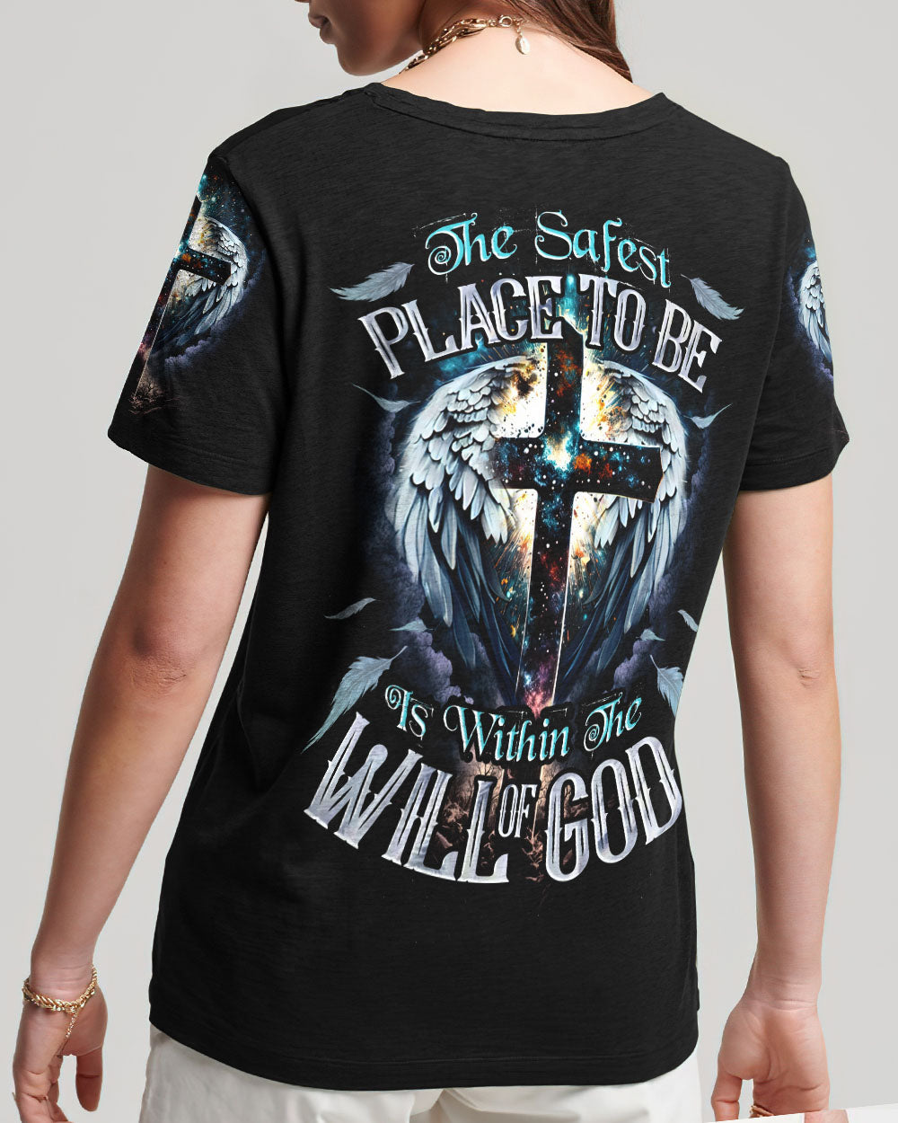 The Safest Place Women's All Over Print Shirt - Tytd1207231