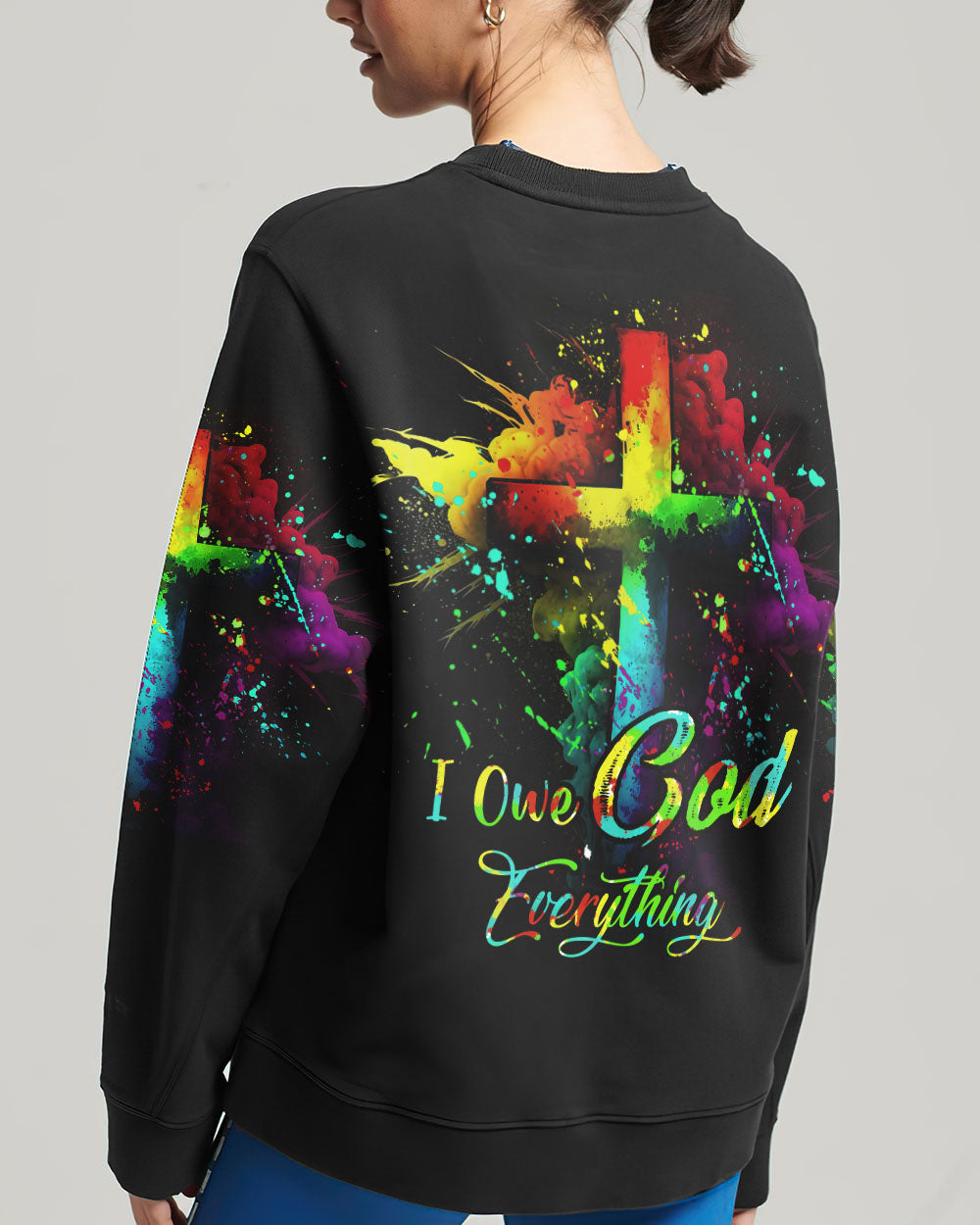 I Owe God Everything Women's All Over Print Shirt - Tytd1207232