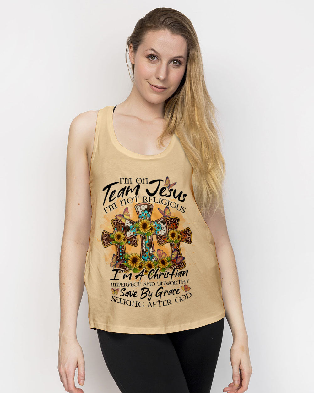 I'm on Team Jesus Women's All Over Print Shirt - Tytd1307233