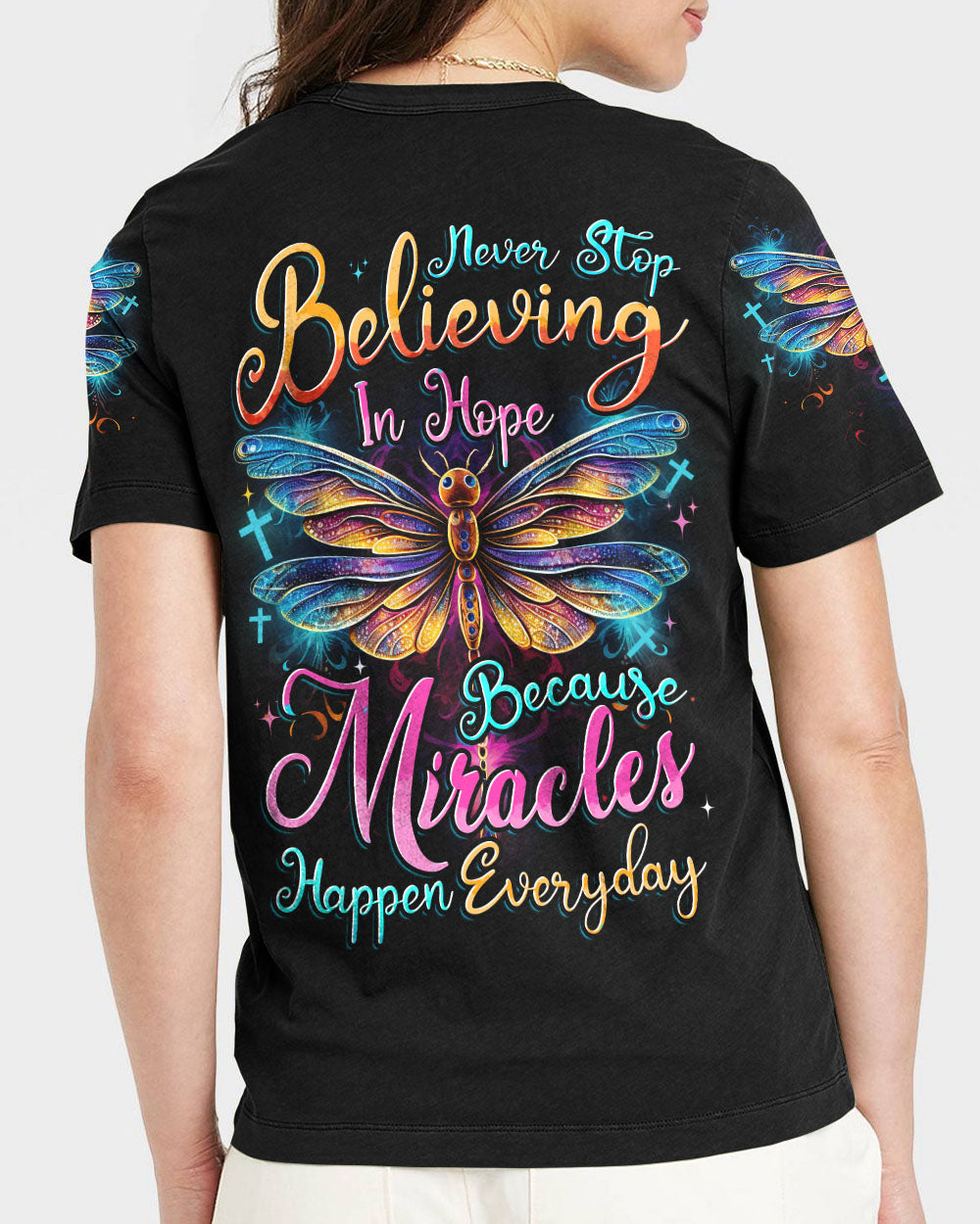 Never Stop Believing In Hope Women's All Over Print Shirt - Tytd1707232