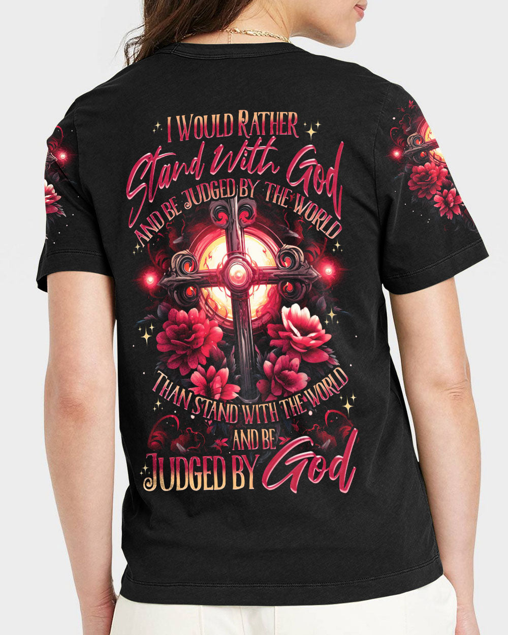 I Would Rather Stand With God Women's All Over Print Shirt - Tytd1907231