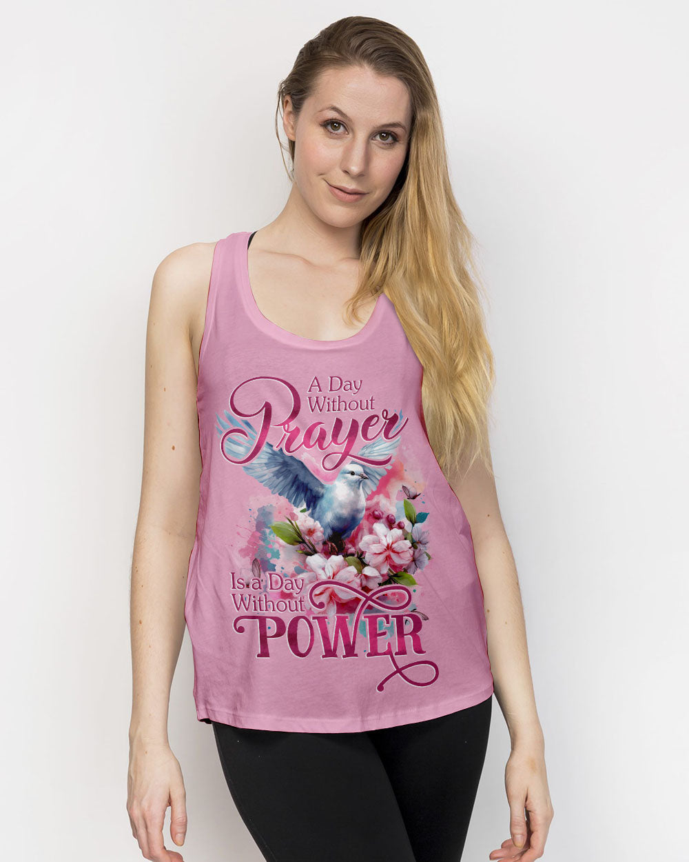 A Day Without Prayer Is A Day Without Power Women's All Over Print Shirt - Tytd2107231