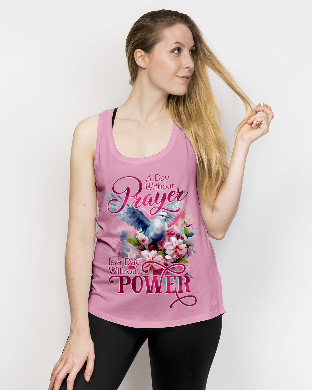 A Day Without Prayer Is A Day Without Power Women's All Over Print Shirt - Tytd2107231