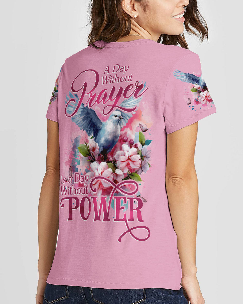 A Day Without Prayer Is A Day Without Power Women's All Over Print Shirt - Tytd2107231