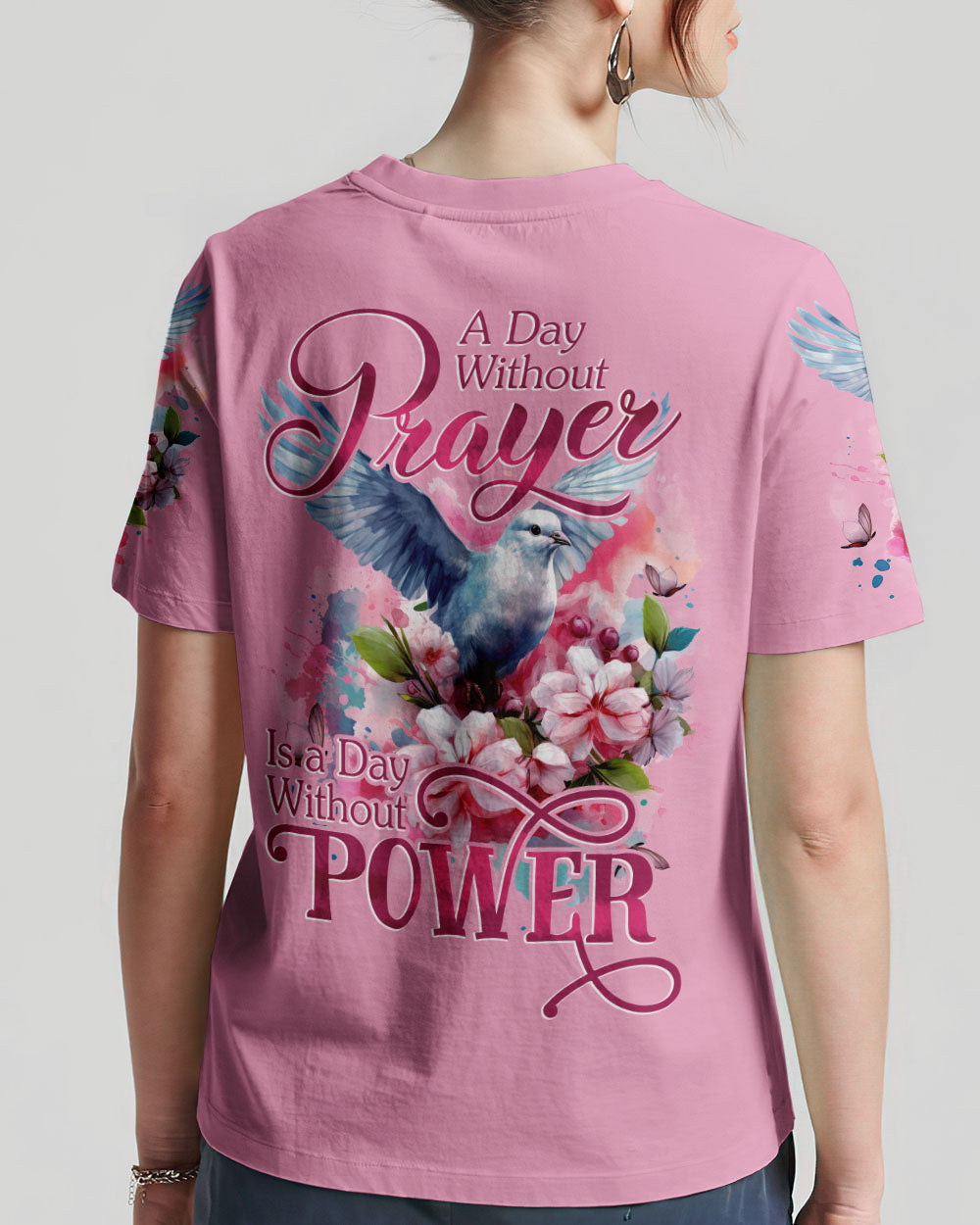 A Day Without Prayer Is A Day Without Power Women's All Over Print Shirt - Tytd2107231