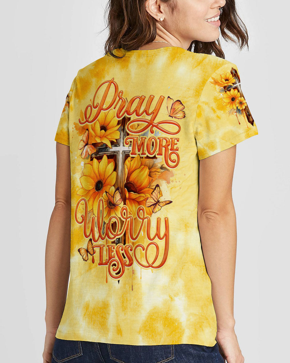 Pray More Worry Less Women's All Over Print Shirt - Tytd2207232