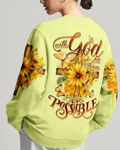 With God All Things Are Possible Women's All Over Print Shirt - Tytd2407232