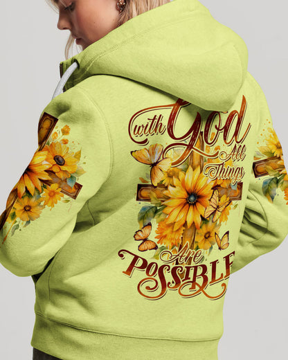 With God All Things Are Possible Women's All Over Print Shirt - Tytd2407232