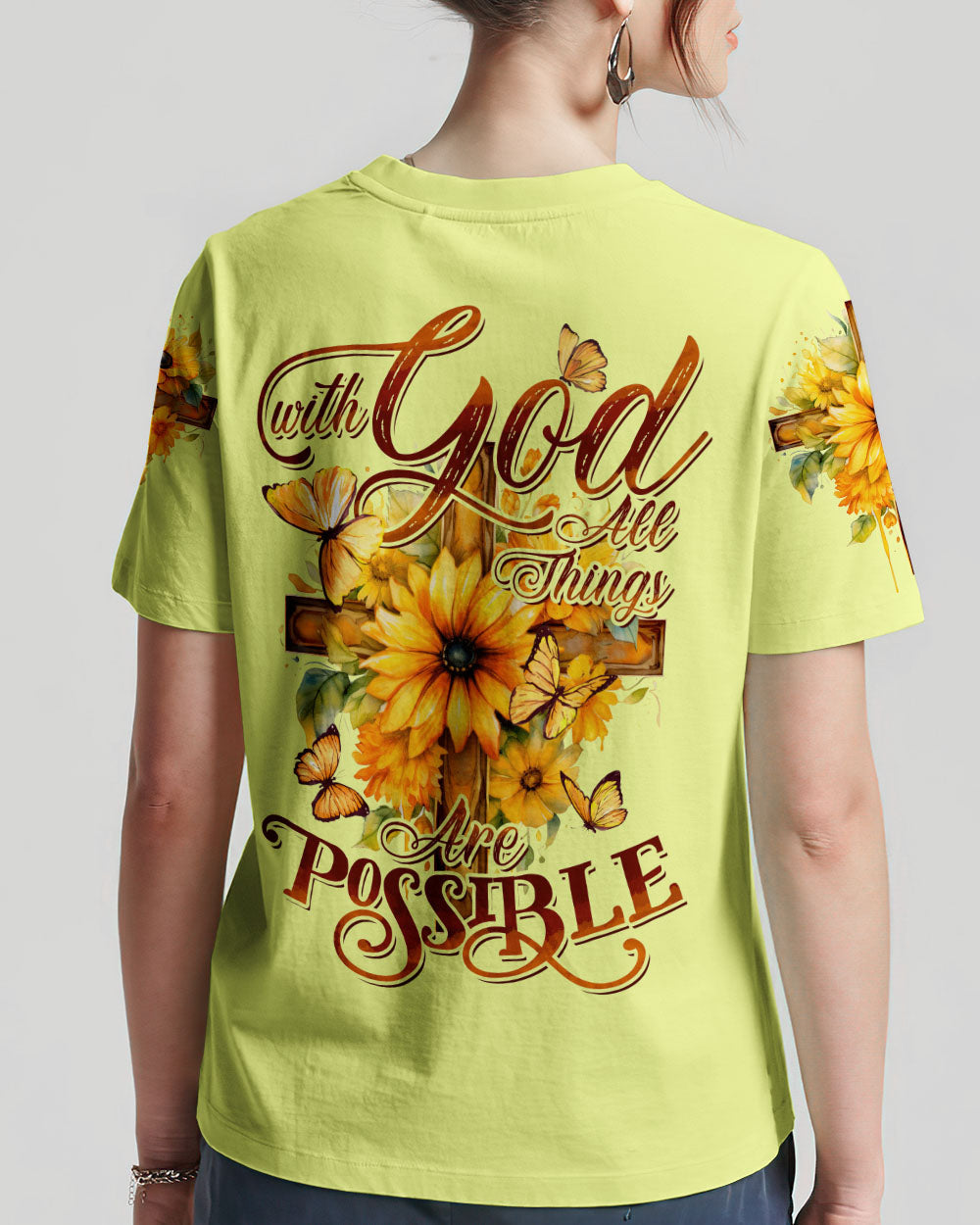 With God All Things Are Possible Women's All Over Print Shirt - Tytd2407232