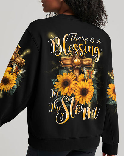 Blessing in The Storm Women's All Over Print Shirt - Tytd2407234