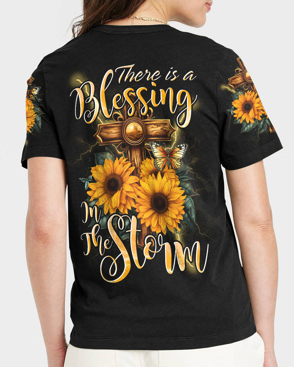 Blessing in The Storm Women's All Over Print Shirt - Tytd2407234