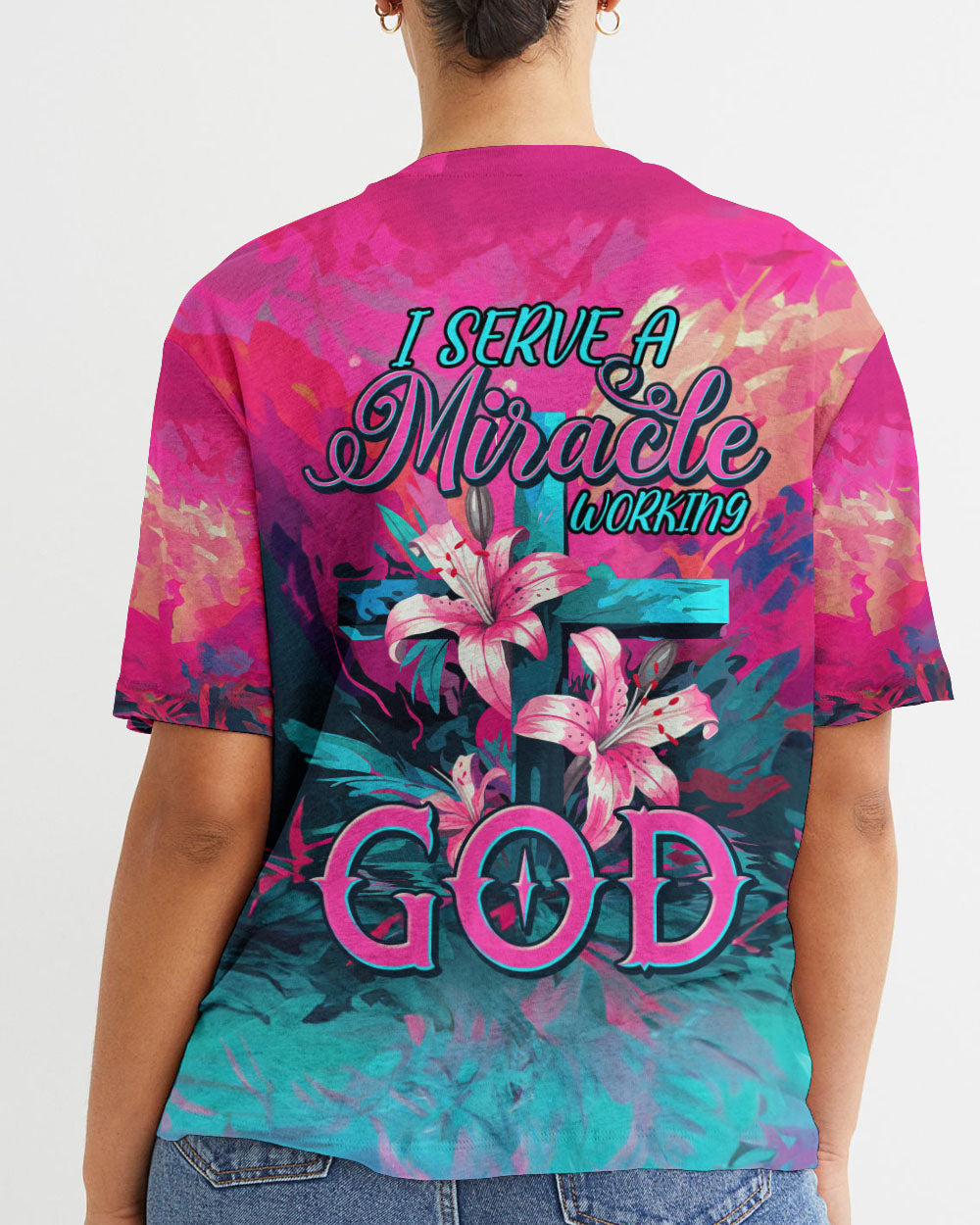 I Serve A Miracle Working God Women's All Over Print Shirt - Tytm0607233