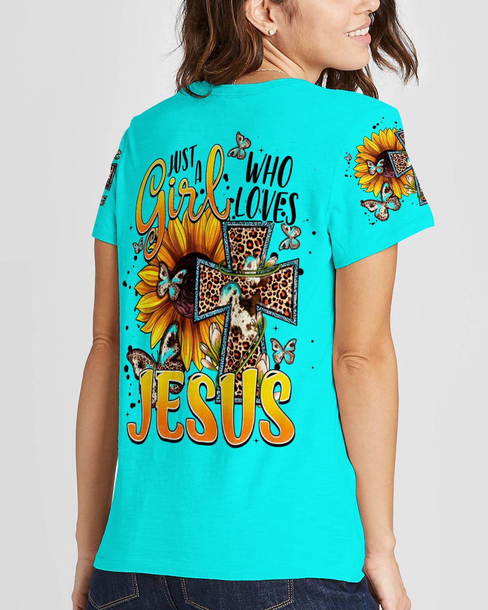 Just A Girl Who Loves Jesus Women's All Over Print Shirt - Tytm1107233