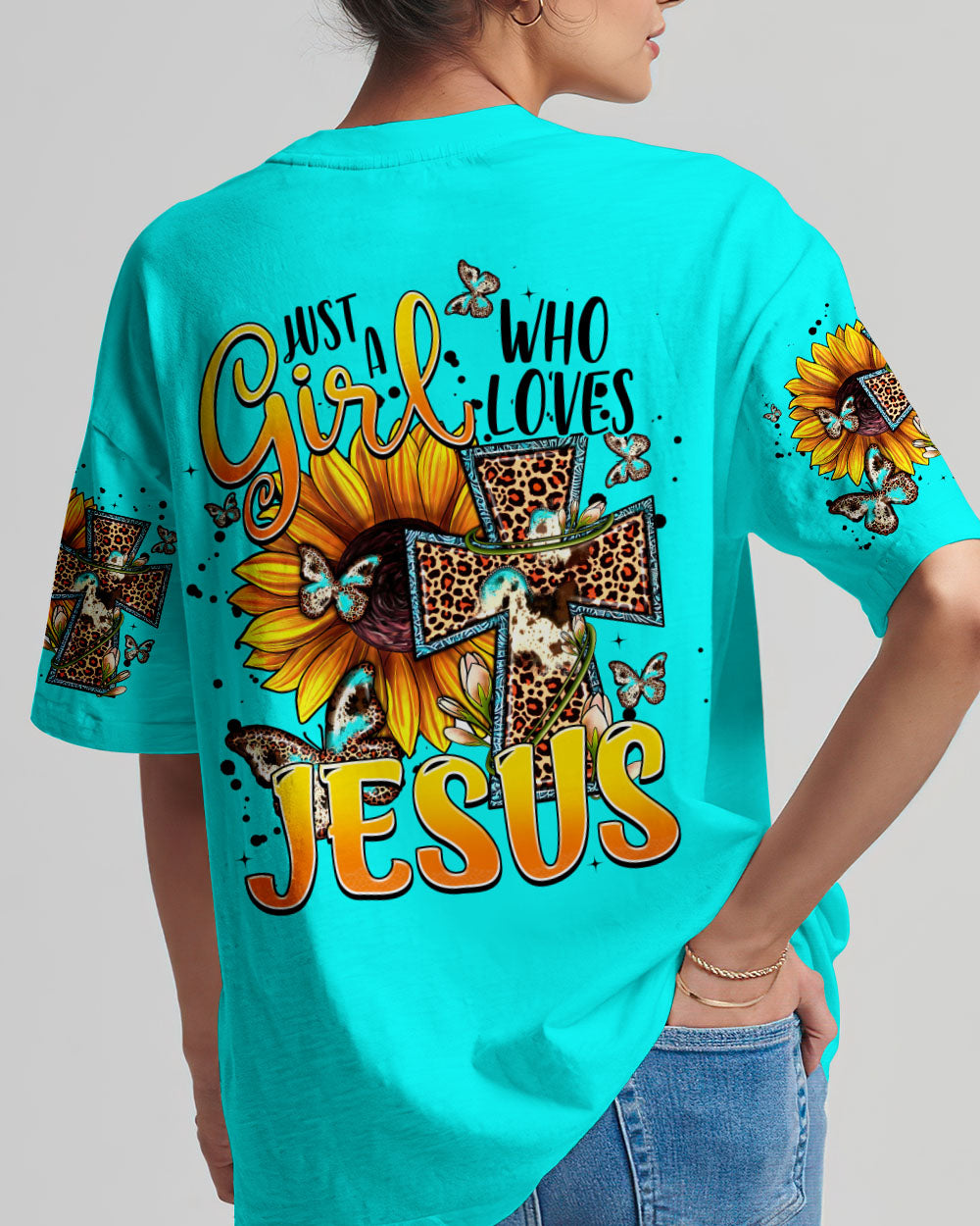 Just A Girl Who Loves Jesus Women's All Over Print Shirt - Tytm1107233