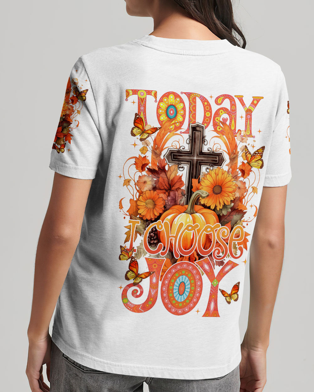 Today I Choose Joy Autumn Women's All Over Print Shirt - Tytm1907232