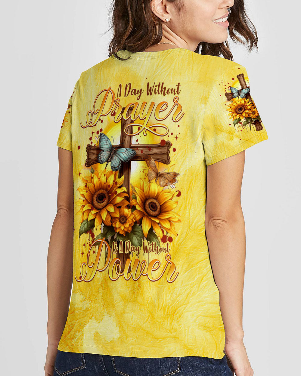 A Day Without Prayer Is A Day Without Power Women's All Over Print Shirt - Tytm2007233