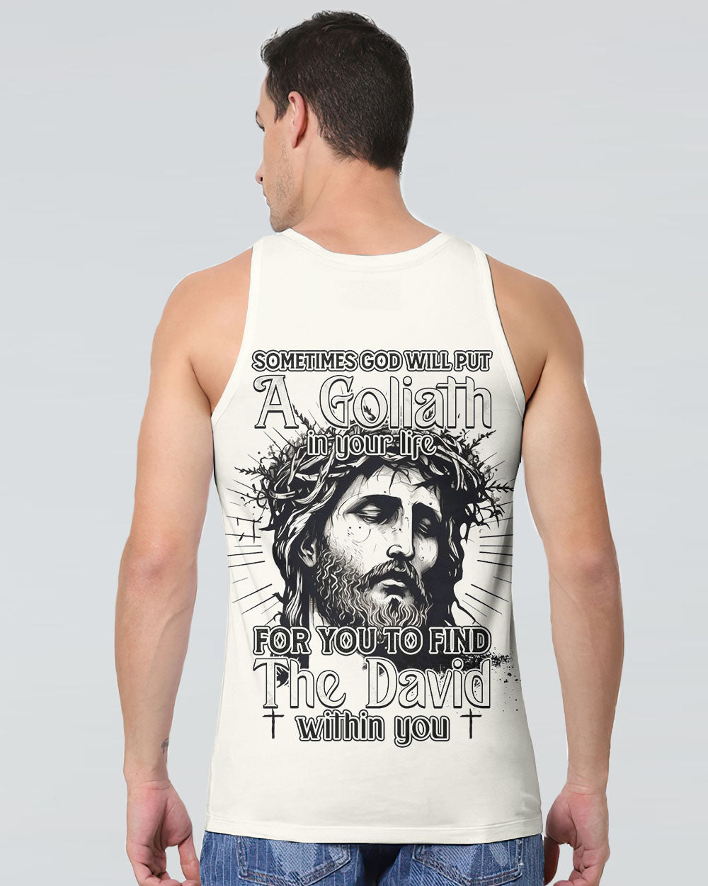 Sometimes God Will Put A Goliath In Your Life Men's All Over Print Shirt - Tytm2807231