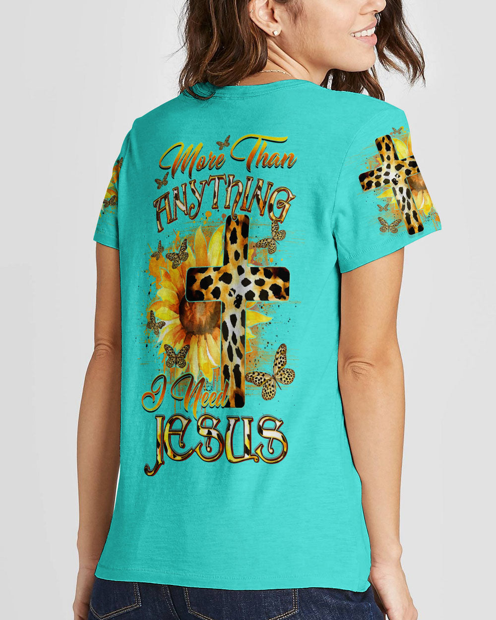 More Than Anything I Need Jesus Women's All Over Print Shirt - Yhdu0707233