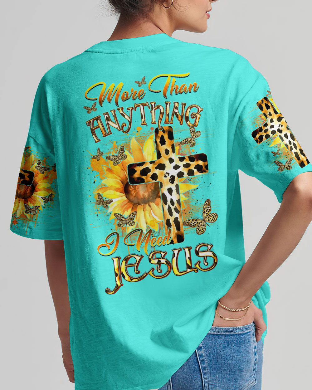 More Than Anything I Need Jesus Women's All Over Print Shirt - Yhdu0707233