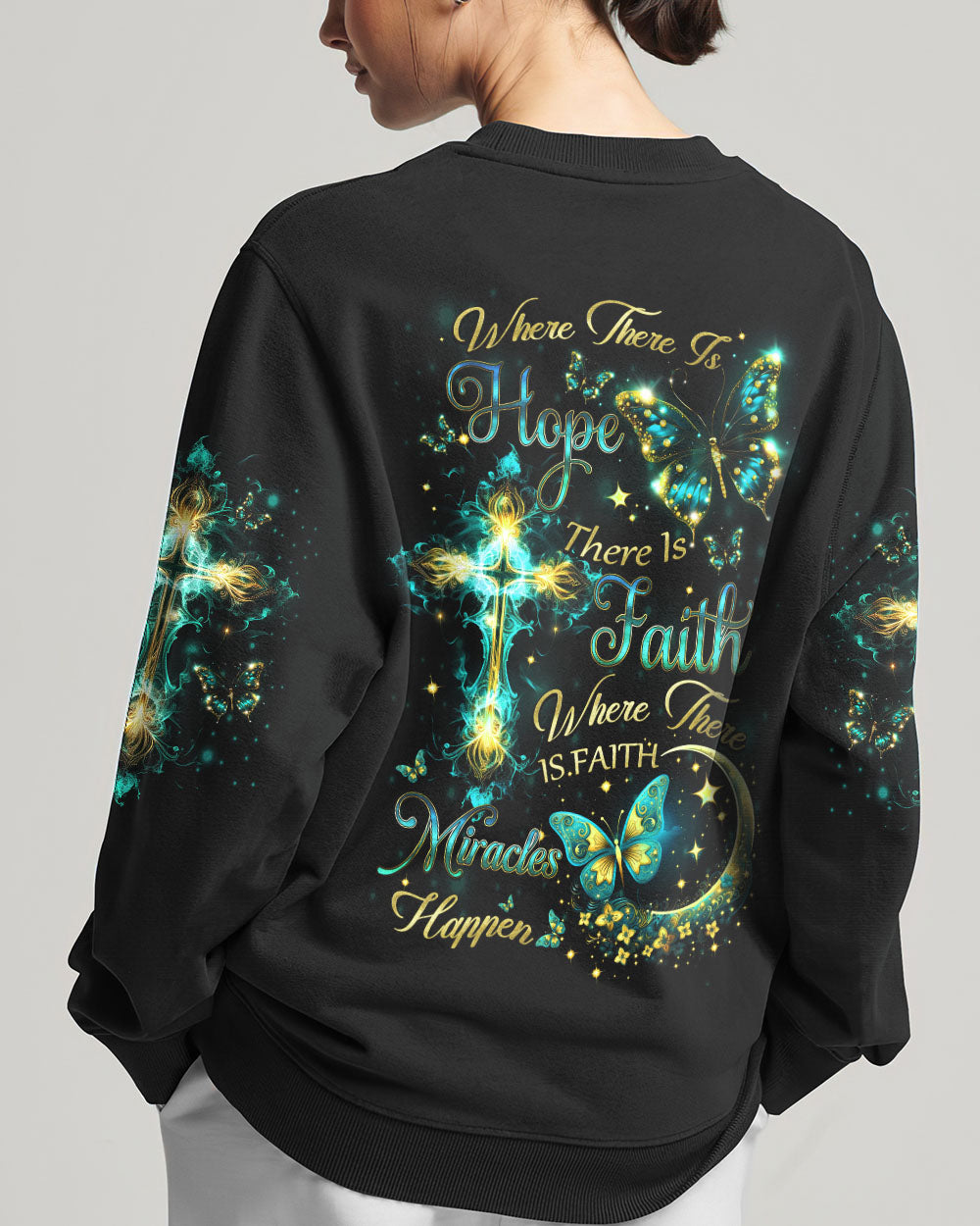 Where There Is Hope There Is Faith Women's All Over Print Shirt - Yhdu1207233