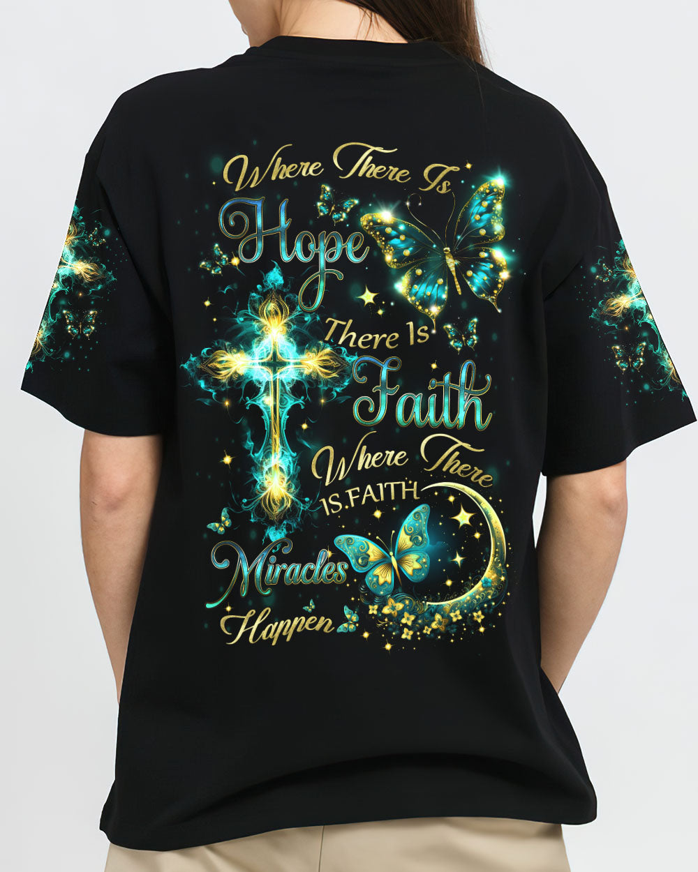 Where There Is Hope There Is Faith Women's All Over Print Shirt - Yhdu1207233