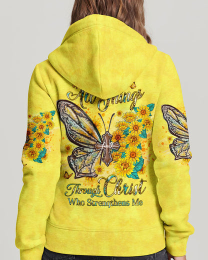 I Can Do All Things Butterfly Women's All Over Print Shirt - Yhhg1107233