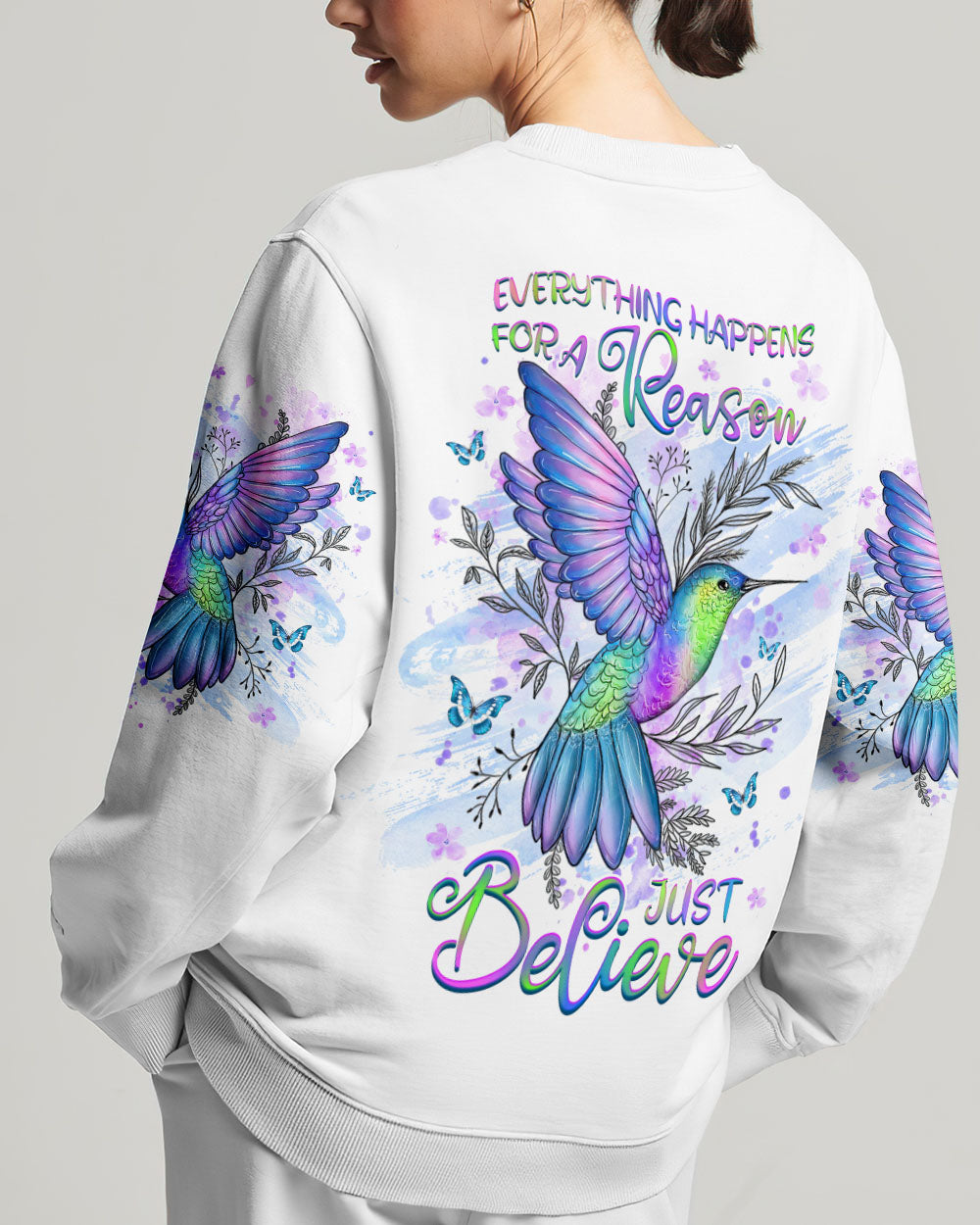 Everything Happens For A Reason Just Believe Women's All Over Print Shirt - Yhhg1407234