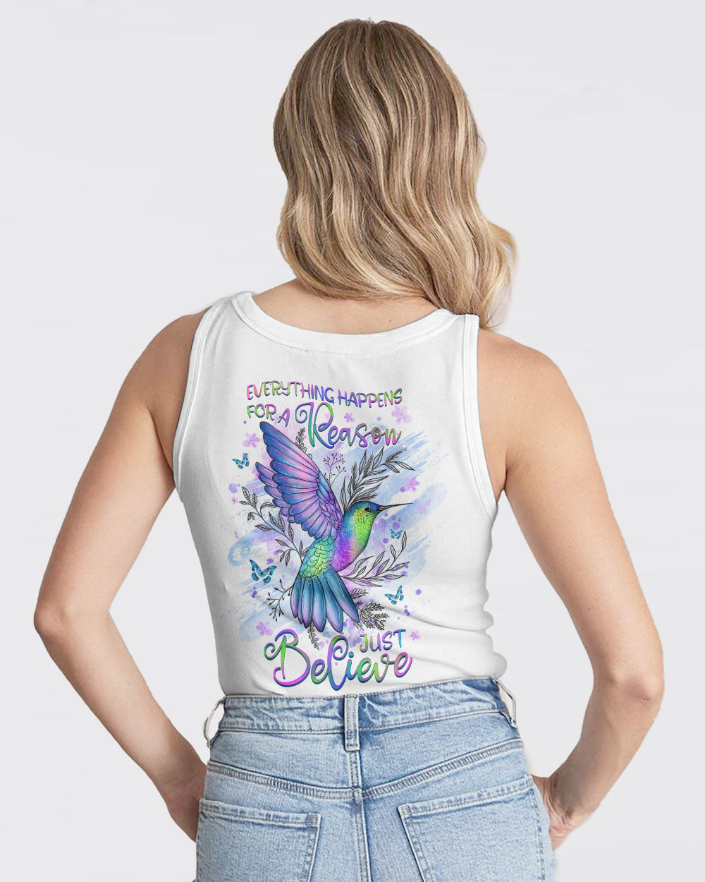 Everything Happens For A Reason Just Believe Women's All Over Print Shirt - Yhhg1407234