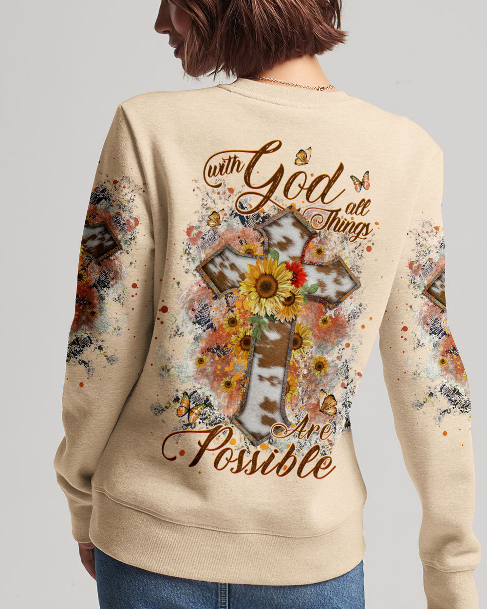 With God All Things Are Possible Women's All Over Print Shirt - Yhhg2007231