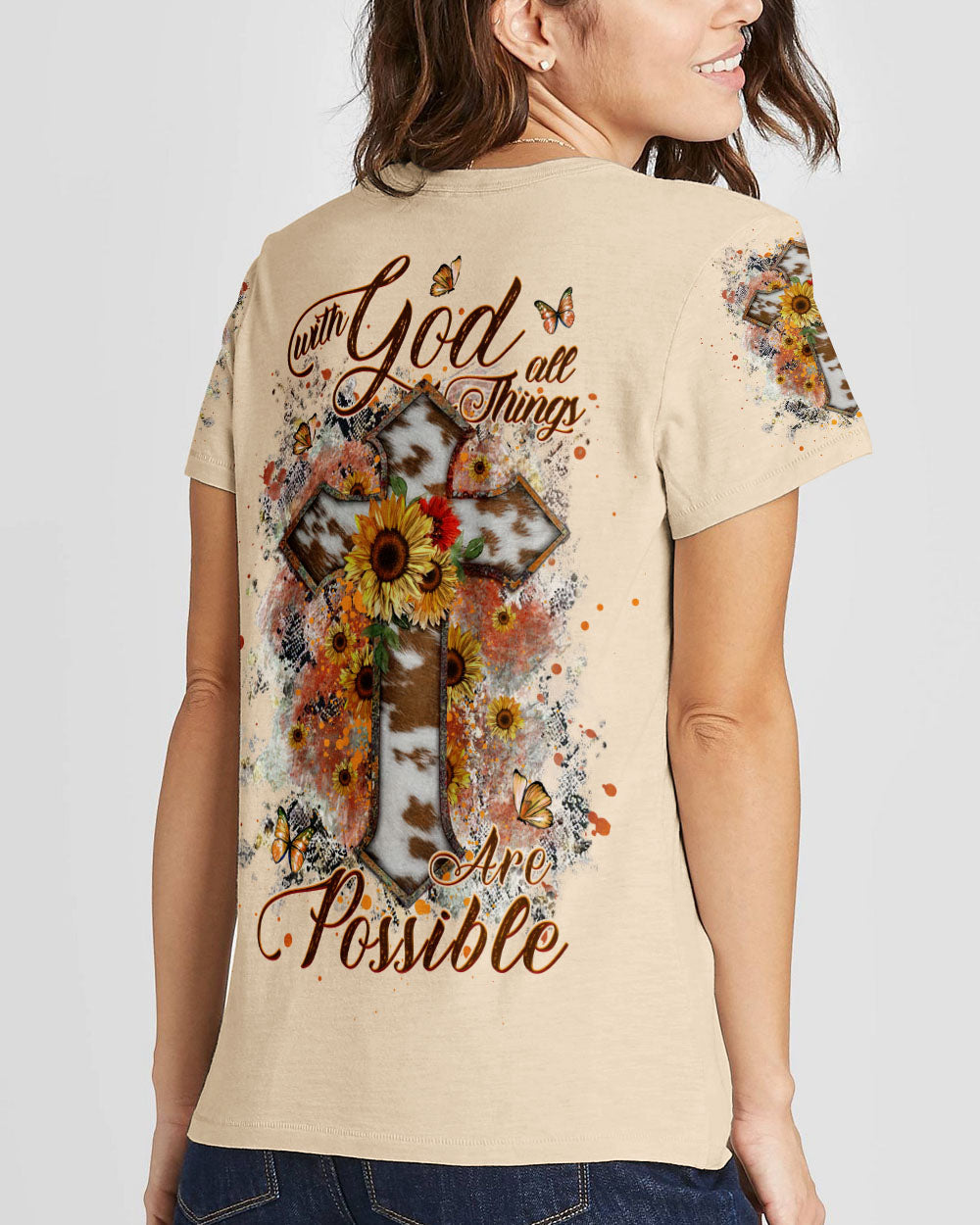 With God All Things Are Possible Women's All Over Print Shirt - Yhhg2007231