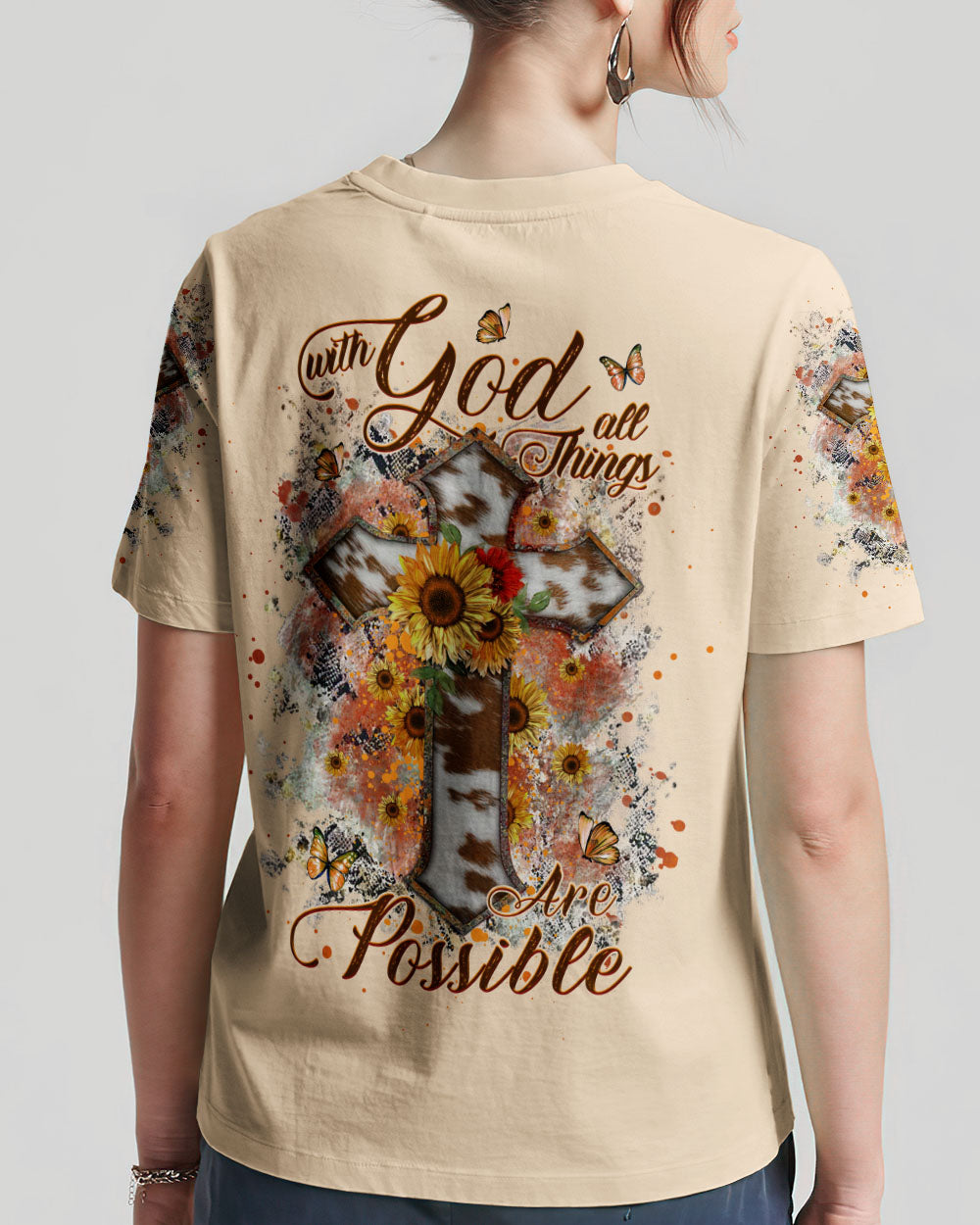 With God All Things Are Possible Women's All Over Print Shirt - Yhhg2007231