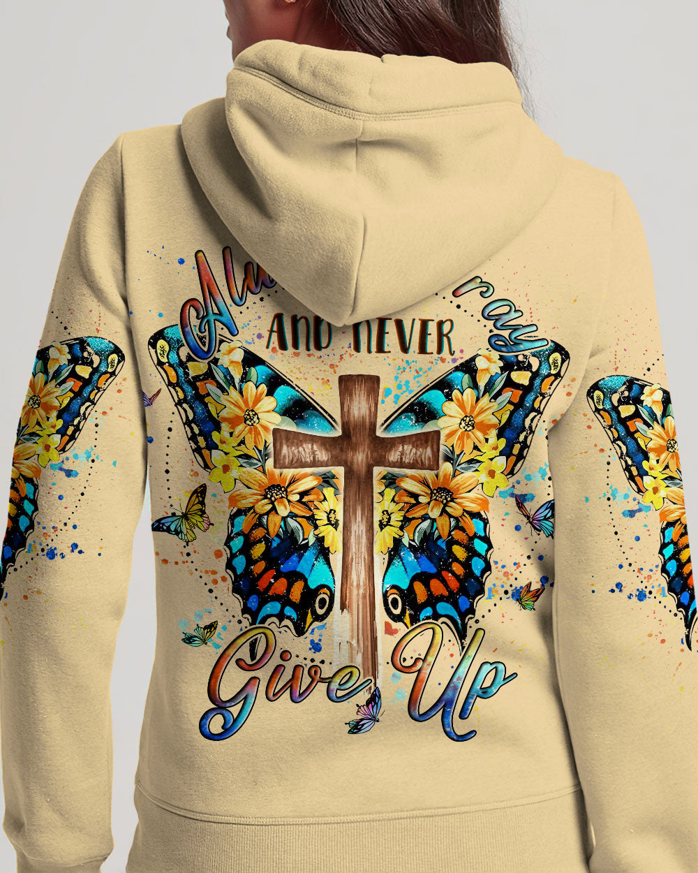 Always Pray And Never Give Up Women's All Over Print Shirt - Yhln0407233