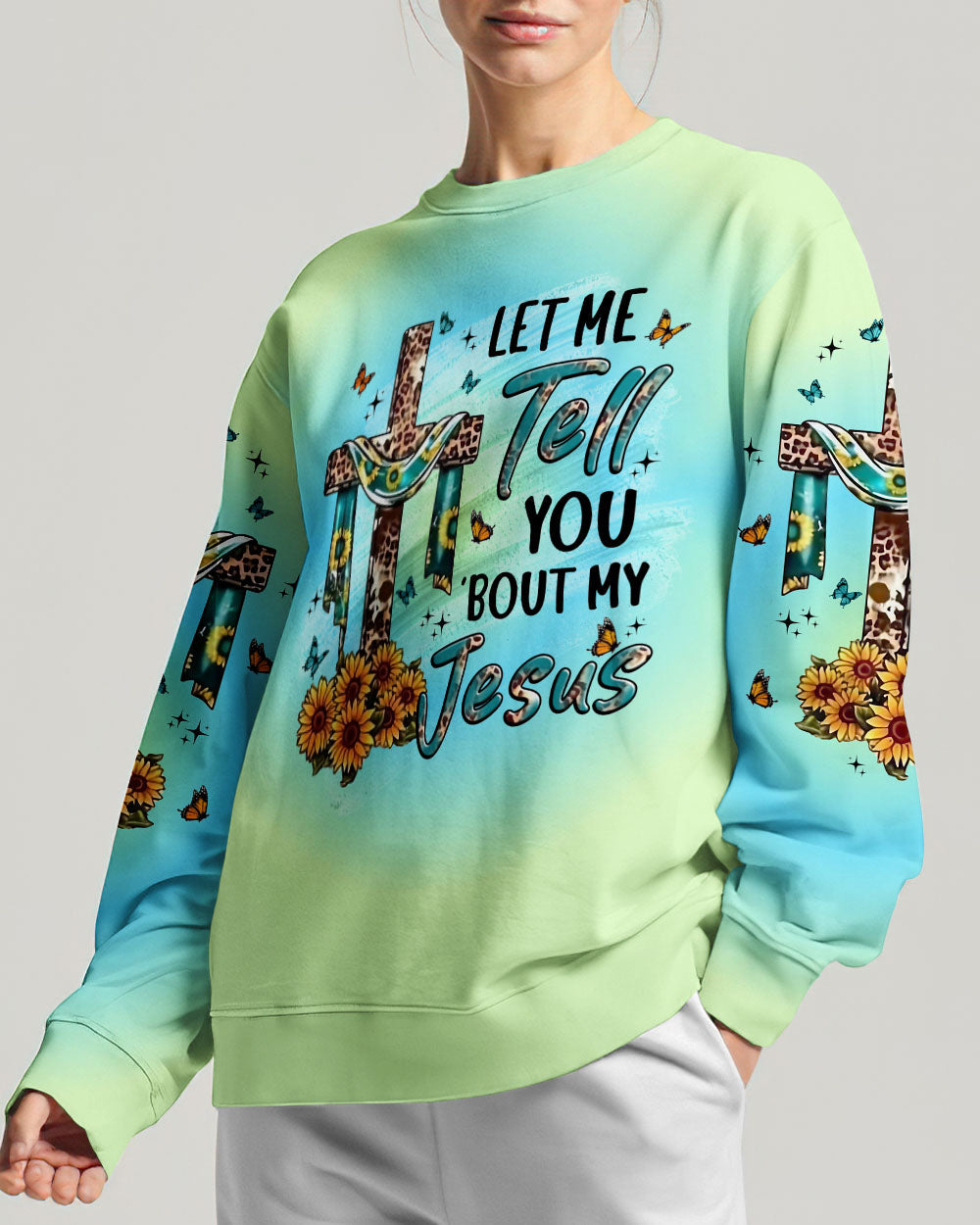 Let Me Tell You 'Bout My Jesus Women's All Over Print Shirt - Yhln1307234