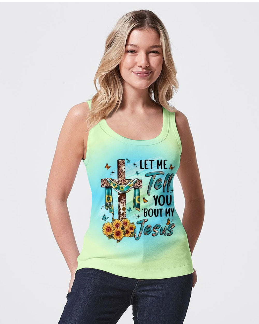 Let Me Tell You 'Bout My Jesus Women's All Over Print Shirt - Yhln1307234