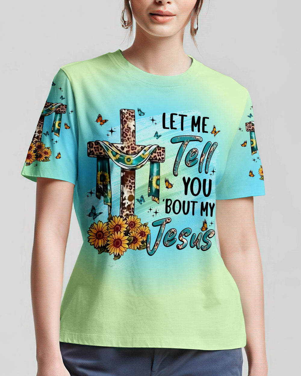 Let Me Tell You 'Bout My Jesus Women's All Over Print Shirt - Yhln1307234