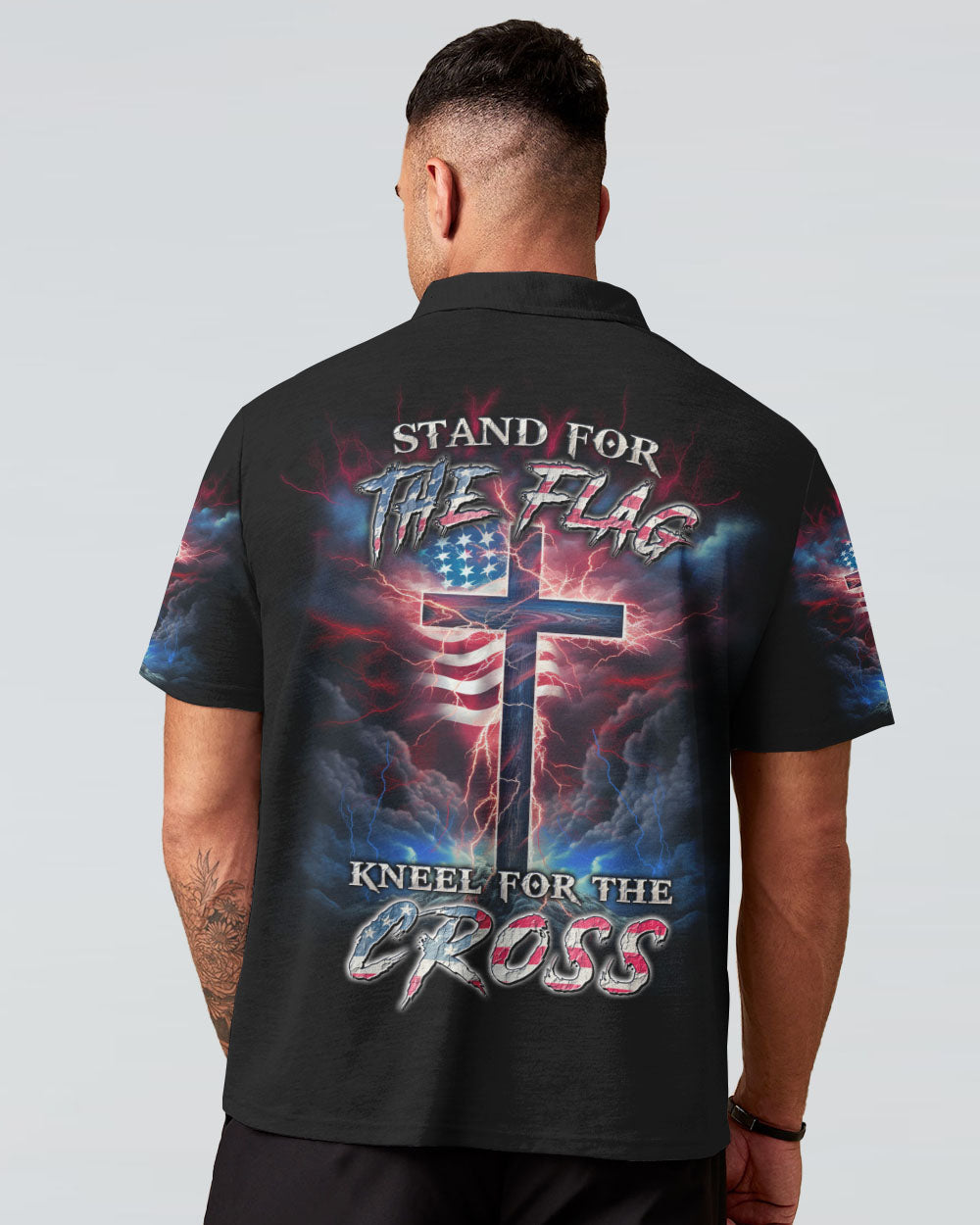 Stand For The Flag Kneel For The Cross Men's All Over Print Shirt - Yhln2807233