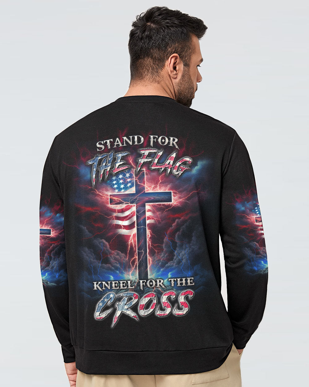 Stand For The Flag Kneel For The Cross Men's All Over Print Shirt - Yhln2807233