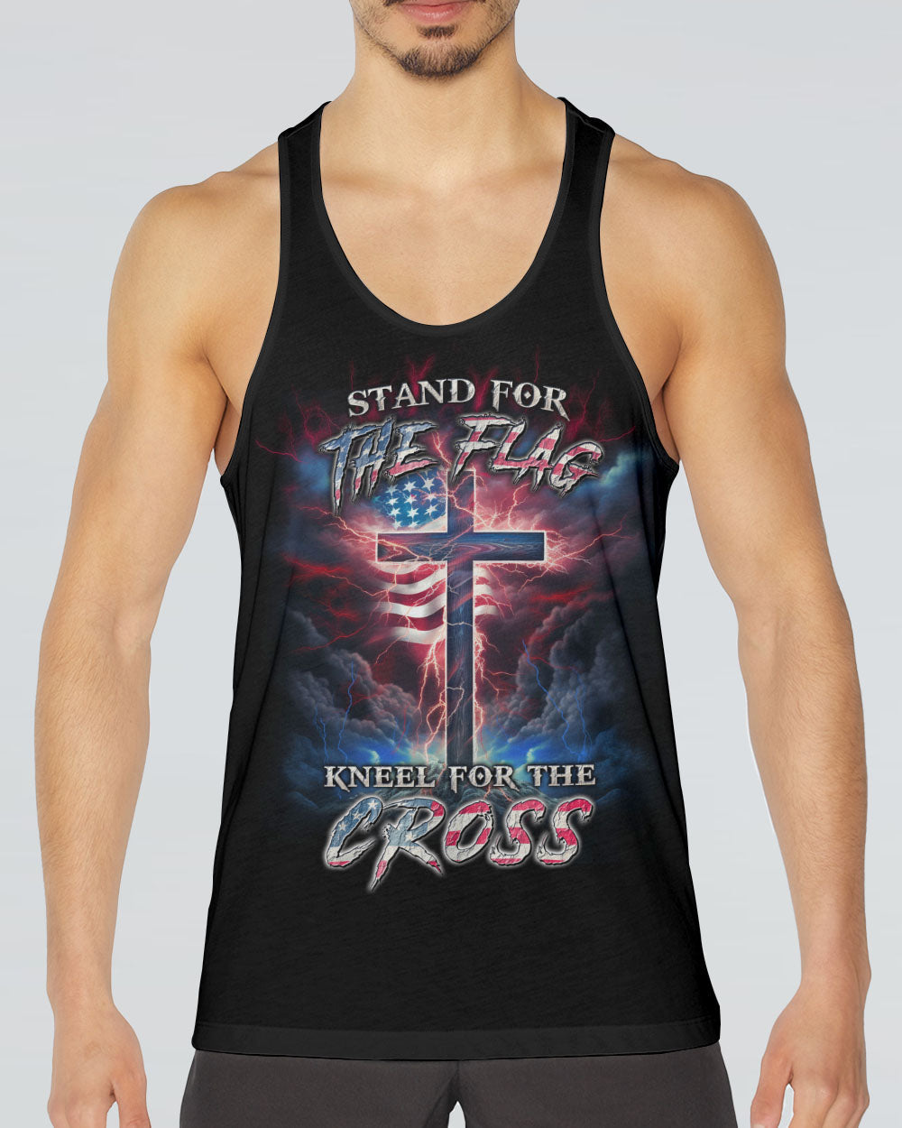 Stand For The Flag Kneel For The Cross Men's All Over Print Shirt - Yhln2807233