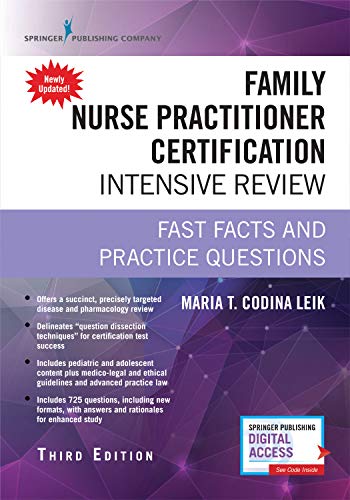 Family Nurse Practitioner Certification Intensive Review: Fast Facts and Practice Questions - 1st Edition