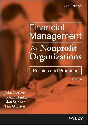 Financial Management For Nonprofit Organizations Policies And Practices 3Rd Edition