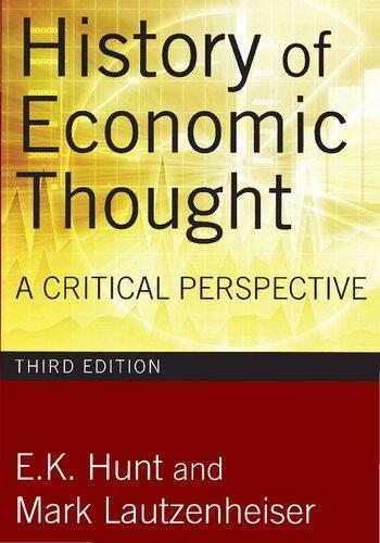 History Of Economic Thought A Critical Perspective 3Rd Edition