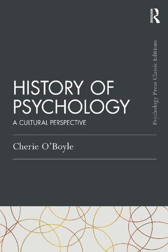 History of Psychology: A Cultural Perspective (Psychology Press &amp; Routledge Classic Editions)