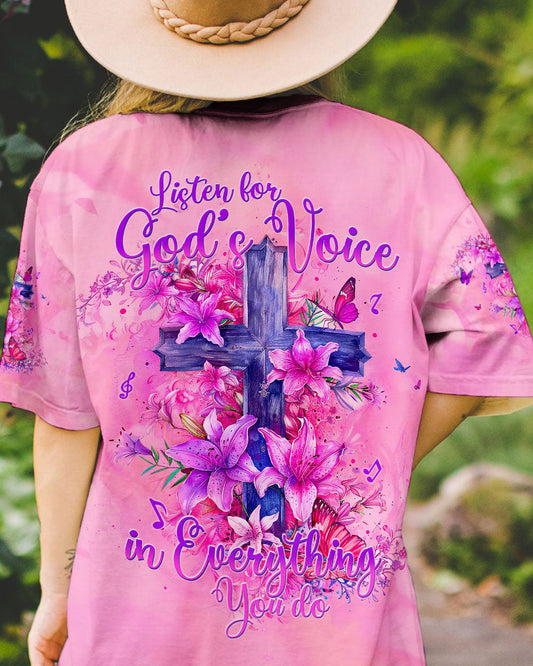 Listen For God's Voice Women's All Over Print Shirt - Tytm2802241