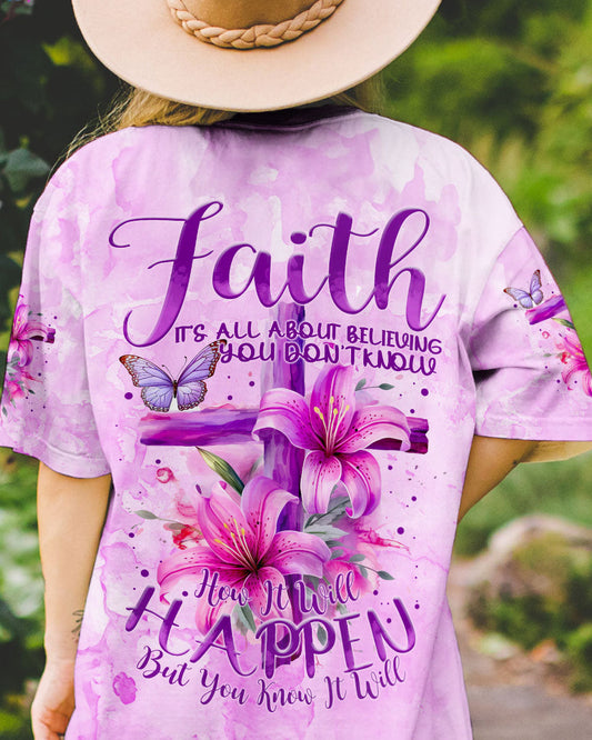 Faith Is All About Believing Women's All Over Print Shirt - Tytm0903241